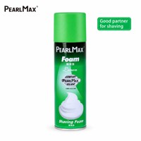 Mousse à raser au citron PearlMax 110ml en aérosol pour hommes, vente en gros, fournitures hôtelières, OEM, marque privée, emballage personnalisé