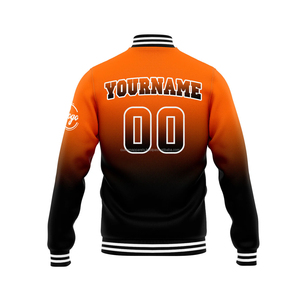 Veste de sport en laine personnalisée pour les activités scolaires avec manches en cuir et logo brodé, coupe-vent, style Letterman - Product Image 3