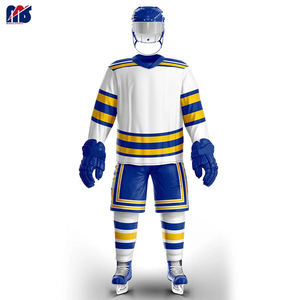 Vente en gros Personnalisable Sublimation Transfert de chaleur Maillot de hockey personnalisé avec le nom de l'équipe Numéro Logo - Product Image 6