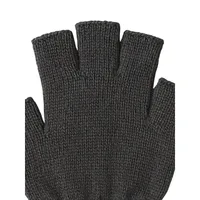 Gants en coton tricotés à demi-doigts