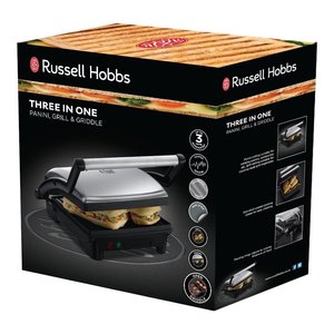 เครื่องทำแซนวิช Tostiera 1800W 3in1 สีเงินดำ - Product Image 1