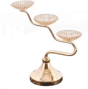 Portavelas Golden Tealight Pájaro Rosa en forma de corazón - Product Image 1