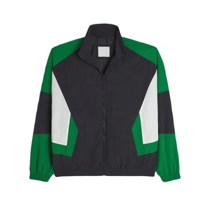 Wholesale Custom Men's Sports Hooded Windbreaker <b>Jacket</b> Color Block Nylon <b>Lightweight</b> Comfortable Fit Outdoor Windproof <b>Jacket</b> - Product Image 1