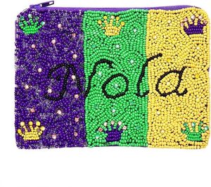 Blanco negro rojo diseño blanco Color alta calidad vaquero con cuentas bolsa hecha a mano occidental Mini monedero cierre de cremallera - Product Image 3