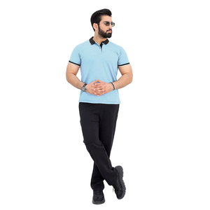 blue polo black dress pants Event Polo Solid // Powder Blue  Twillory