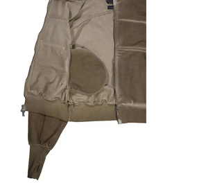 Custom Men's Oversized Zipper-Up Detachable Harness <b>Cargo</b> <b>Bag</b> Faded Washed Color Hip Hop Crop Hoodies with Embroidered Technics - Product Image 5