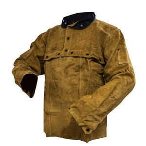 Chaquetas de soldadura de seguridad a prueba de fuego de calor resistentes a chispas de trabajo industrial de cuero protección personal - Product Image 1