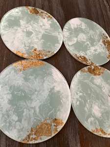 Ensemble de sous-verres en pierre d'ardoise de haute qualité avec support en feutre pour restaurants, bars et décoration intérieure - Product Image 4