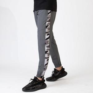 กางเกงผ้าโพลีเอสเตอร์ผ้าสแปนเด็กซ์สำหรับผู้ชายกางเกงลำลองระบายอากาศได้ดีมีซิปดีไซน์แผงลายพราง - Product Image 5