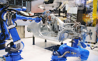 Otomasi Industri Yaskawa Robot Arm 6 Axis Mesin Las Laser Serat CNC Tipe Meja Otomatis Aplikasi Logam 1500W