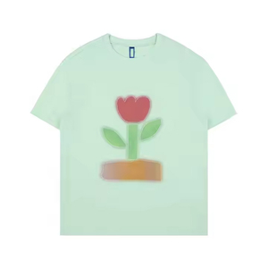 Camiseta de Hip Hop de gran tamaño Unisex Logotipo de pantalla 3D personalizado secado rápido 100% algodón tela de punto de larga duración para estampado de hojaldre - Product Image 5