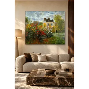 Impression sur toile de Fida Monet : Dahlias dans le jardin d'Argenteuil - Product Image 4