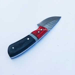 Cuchillo Skinner de caza de acero de Damasco hecho a mano, cuchillo táctico de supervivencia, Pakka mango de madera, cuchillo Skinner para acampar - Product Image 3