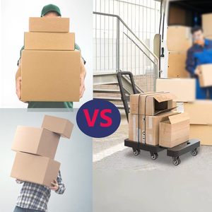 विभिन्न परिदृश्यों के लिए प्रतिस्पर्धी मूल्य वाली काली 6-पहिया उच्च भार क्षमता वाली फोल्डेबल हैंड ट्रॉली - Product Image 4