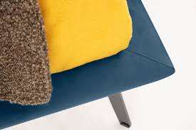 Lit double moderne, écologique, confortable, rembourré en tissu, avec tête de lit élégante et effet 3D stylé - Product Image 4