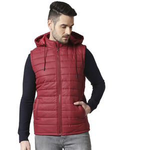 Men's High Quality <b>Thin</b> Winter Sleeveless <b>Puffer</b> <b>Jacket</b> with Stand Collar and Quilted Vest Custom Logo Embroidery Down <b>Jackets</b> - Product Image 3