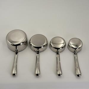 Tazas Medidoras de Acero Inoxidable de Primera Calidad, Acero Puro con Diseño de Mango Largo, Perfectas para Mediciones Eficientes en el Hogar y la Cocina - Product Image 6