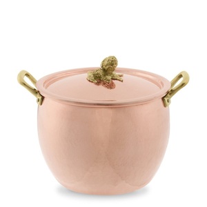 Casserole en cuivre de qualité commerciale avec couvercle, idéale pour la restauration, la cuisine quotidienne, la cuisine à domicile, l'hôtellerie, ensemble - Product Image 1