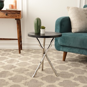 Table d'appoint décorative artisanale pour chambre à coucher salon meuble d'appoint élégant avec surface fonctionnelle et style - Product Image 3