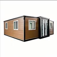Villa modulaire personnalisée à trois chambres, structure en acier, maison préfabriquée avec installation rapide pour projets d'hébergement touristique