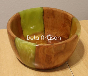 Petite coupelle décorative en résine écologique, faite à la main, classique, pour mariage, fête, artisanat Saniya - Product Image 5