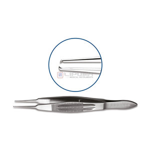 Pinzas de Fijación Castroviejo 1x1Z, Pinzas de Fijación Castroviejo, Microquirúrgicas, de Acero Inoxidable, para Cirugía Ocular, Instrumentos Médicos para Tejidos - Product Image 1