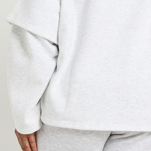 Sudadera Holgada de Corte Cuadrado para Mujer, que Ofrece Movimiento Cómodo, Diseño de Alta Calidad, Sudadera con Logotipo Personalizado 2026 - Product Image 6