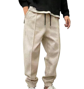 กางเกงผ้าแคนวาสสำหรับผู้ชายกางเกงลำลองเอวสูงออกแบบได้ตามต้องการออกแบบโลโก้ - Product Image 4