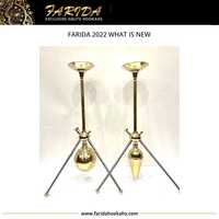 Chichas Farida 2025 – Nouveau Style, Design Unique, Vente Chaude, Qualité Supérieure, Vente en Gros, Chicha de Luxe en Laiton Laqué, Mini Chicha Égyptienne