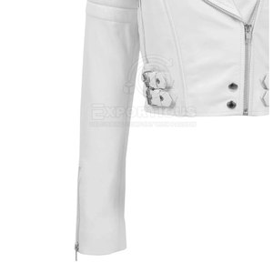 Chaqueta de Cuero para Mujer, Venta Caliente, Cuero Genuino, Nueva Moda, Chaqueta de Cuero Cortavientos, Alta Calidad - Product Image 4
