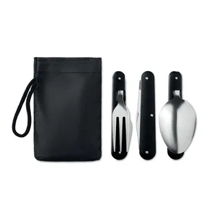 Ensemble de couverts de camping personnalisés, vaisselle pour 3 personnes, gadgets - Product Image 3