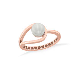 Bague en or avec perle sereine - Product Image 3