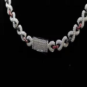 Iced Cuban Link Chain <b>Necklace</b> Chain Hip Hop Jewelry 12mm <b>Silver</b> or Gold <b>Necklace</b> Miami Chain Thick From India for Men - Product Image 2