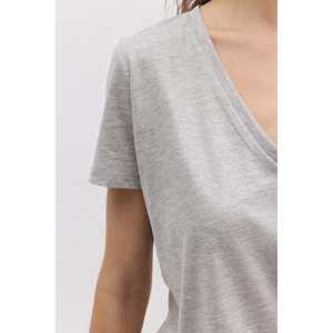 Camiseta de Cuello Redondo con Tela Brillante - Product Image 3