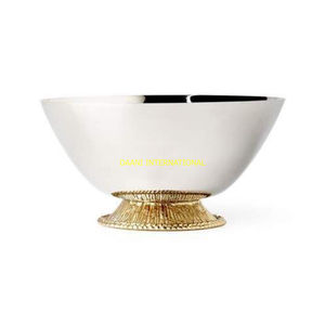 ชามสำหรับตกแต่งโต๊ะทำจากโลหะทำด้วยมือฐานการออกแบบสีบรอนซ์ที่มีสาขาสำหรับบ้านโรงแรมและงานแต่งงาน - Product Image 3