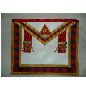 Tabliers de maître maçon Tablier maçonnique de haute qualité Emblème de broderie Regalia 100% AGNEAU ET BRODÉ à la main 2025 - Product Image 6