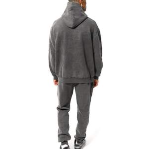 Chándal de lavado ácido para hombre del mejor proveedor Patrón sólido Temporada de invierno Fabricado profesionalmente Venta caliente a granel - Product Image 2
