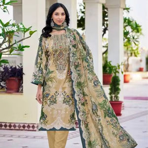 Exclusivo Lawn Cotton Digital Printed Heavy Pakistani Dress Colección de materiales a precio de mayorista ideal para ropa casual - Product Image 1