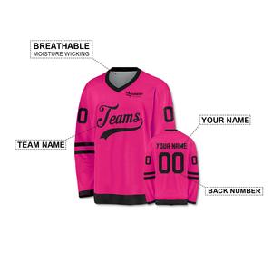 Custom Made Team Hockey Uniform Unique Design Ice Hockey Jersey Wholesale - Product Image 4