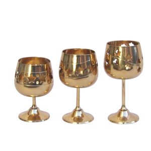 Portavelas antiguo chapado en oro de tendencia superior, decoración de mesa de Navidad hecha a mano para Hotel, hogar, mesa de cena, centro de mesa - Product Image 4