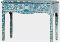 Coffre de décoration d'intérieur artisanal, design classique traditionnel d'inspiration antique, incrustation de nacre de haute qualité, peint à la main, respectueux de l'environnement