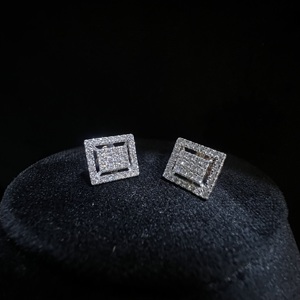 Real Natural Diamond <b>Stud</b> Earrings IGI GIA Certified 14k 18k Solid Gold BIS Hallmarked VDS Model VDSER240 Brilliant Cut <b>for</b> <b>Men</b> - Product Image 3