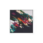 Black Floral Chiffon Square Fashion Scarf - Product Image 3