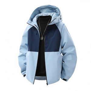 Chaqueta Impermeable con Capucha para Hombre, Tallas 2XL y 3XL, Chaqueta Cortavientos de Forro Polar para Senderismo y Camping, Abrigo de Invierno Cortavientos con Cierre de Cremallera - Product Image 5