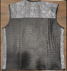 Breathable Men's <b>Vests</b> & Waistcoats 2025 Men's <b>Black</b> Leather Motorbike Customized Leather <b>Vests</b> Jackets Handmade Motorcycle - Product Image 3