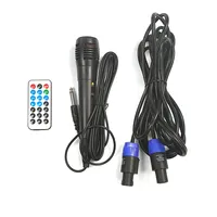 Set Speaker Portabel 200W Stereo Nirkabel dengan Remote Control TWS DSP Micro SD MP3 untuk Acara Luar Ruangan