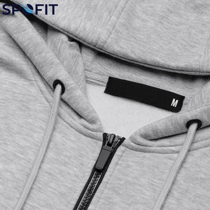 Sweat à capuche personnalisé pour homme, en molleton de coton teint uni, 400 GSM, poids lourd, avec logo brodé, modèles pull-over et zippé intégral, idéal pour l'hiver - Product Image 6