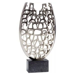 Étagère de cheminée moderne en métal contemporain pour la décoration de la maison, du salon, de l'entrée, de style Ambience Lifestyle - Product Image 5