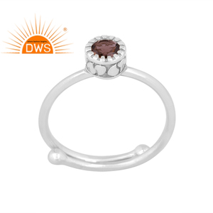 Hot Selling Fine Sterling Silver Natural Smoky <b>Quartz</b> Gemstone Stackable <b>Ring</b> Custom Jewelry For Women Gift For Her - Product Image 1