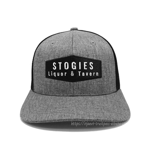 Chapeaux de camionneur gris chiné personnalisés OEM Mix Couleur Casquettes de sport Logo 2D Broderie à la mode pour le cyclisme Vente en gros - Product Image 1